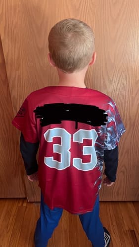 Customer photo review of Custom Baseball Jersey Stitched Personalized Baseball Sports Uniform For Men Women Boy