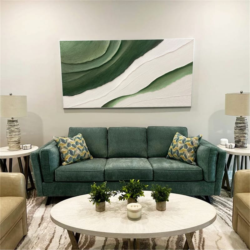 Customer photo review of Minimalist Textured Painting Canvas #MT006
