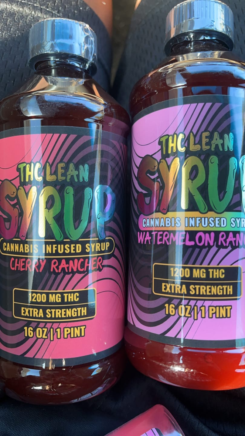 Customer photo review of 1200mg THC Syrup (1 Pint)