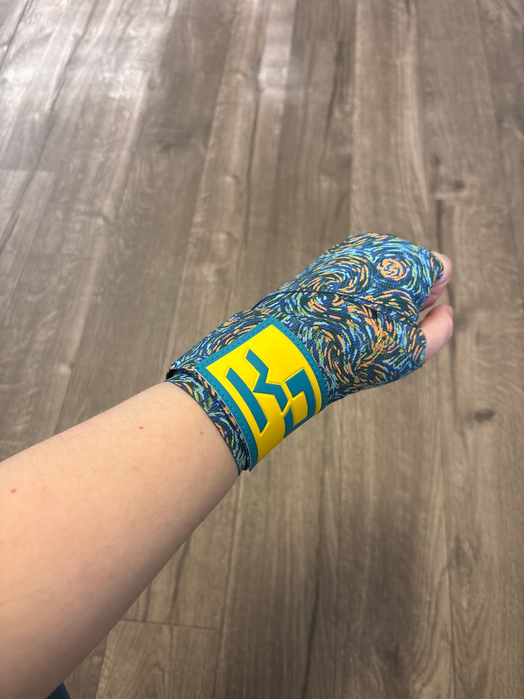 Customer photo review of Starry Night Hand Wraps