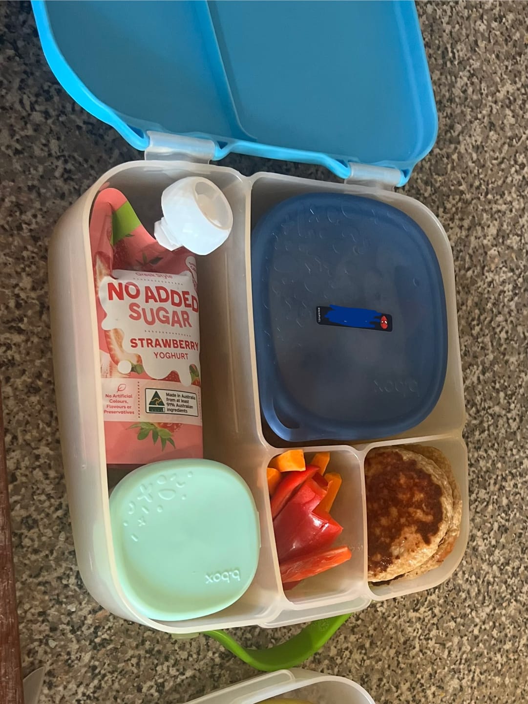 Customer photo review of b.box Lunch Tub - Ocean