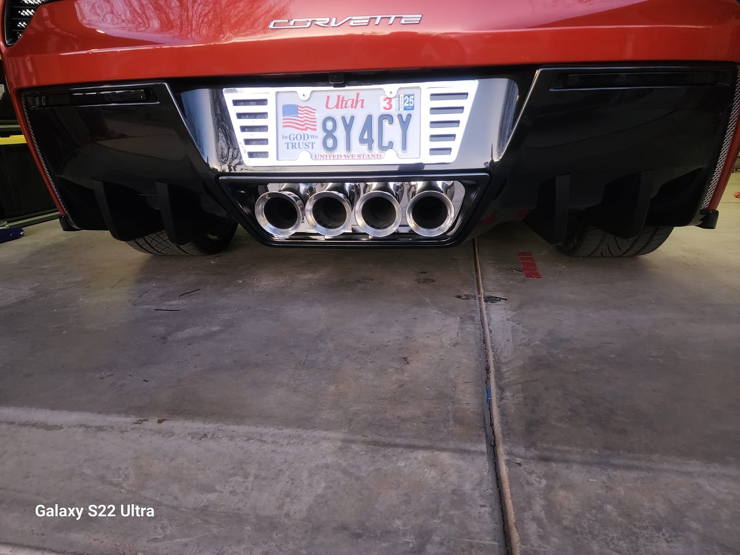 Customer photo review of Corvette C7 Rear Bumper Diffuser Fins