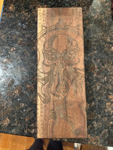 Customer photo review of R'yleh Engraved Dual Hex Hero Vault