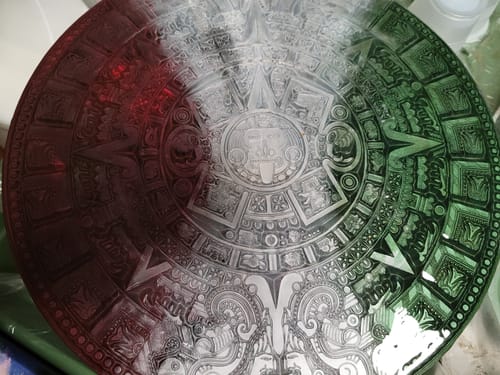Customer photo review of Aztec / Mayan Calendar 13x3/4" - Silicone Mold