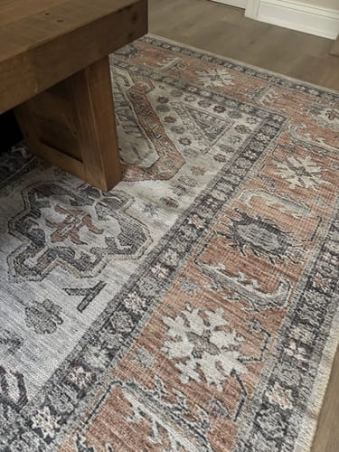 Customer photo review of Cersi Machine Washable in Multicolor Rug