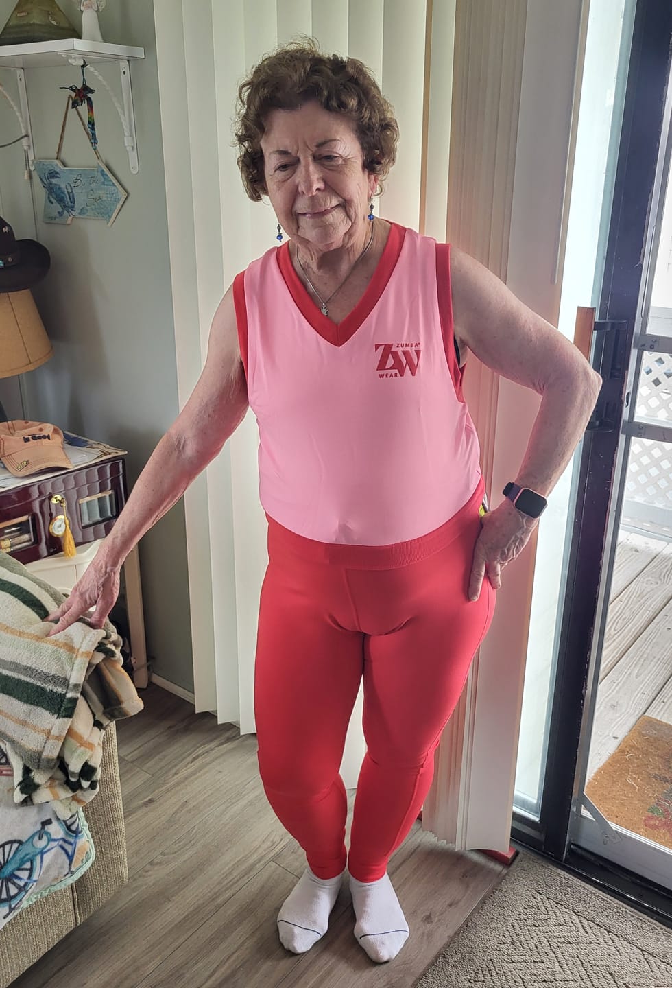 Customer photo review of Zumba Haus High Waisted Jogger Leggings