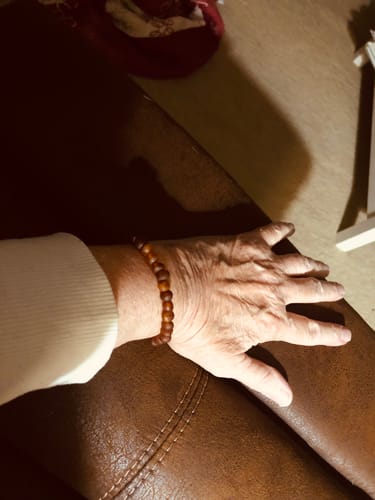 Customer photo review of Raw Cognac Baltic Amber || Adult Bracelet