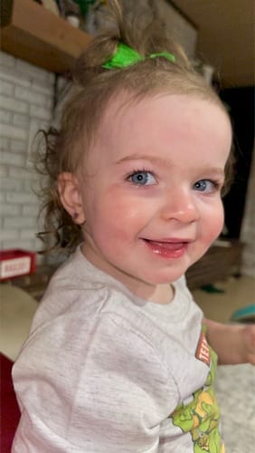 Customer photo review of Tiny Purple Butterfly