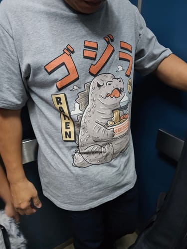 Customer photo review of Babyzilla T-shirt