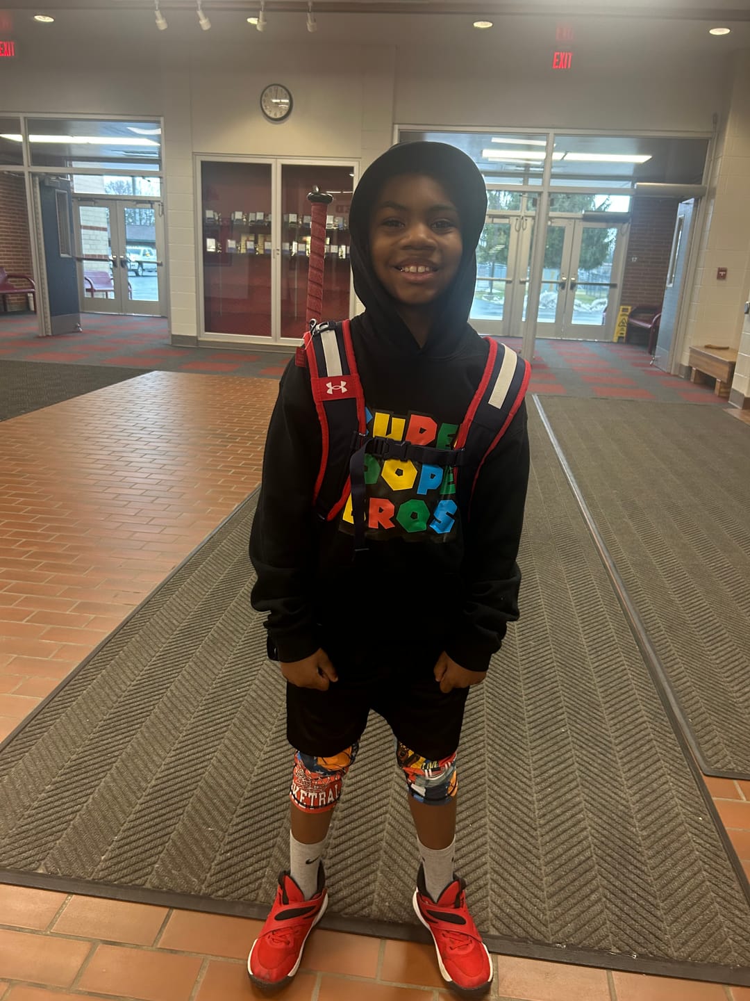 Customer photo review of Youth Super Hooper Bros Hoodie