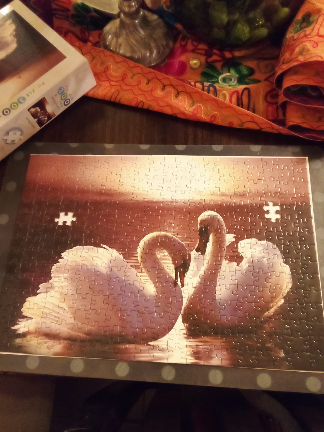 Customer photo review of PUZZLE 300 PIEZAS - Loving Swans