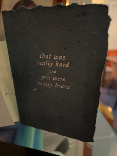 Customer photo review of that was really hard card