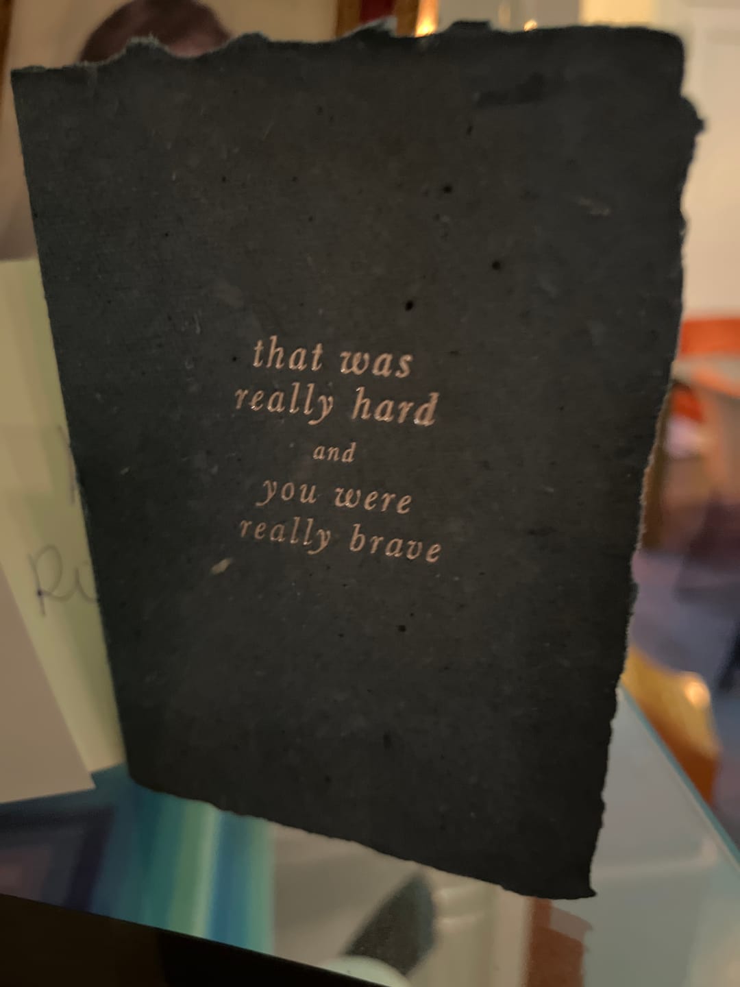 Customer photo review of that was really hard card