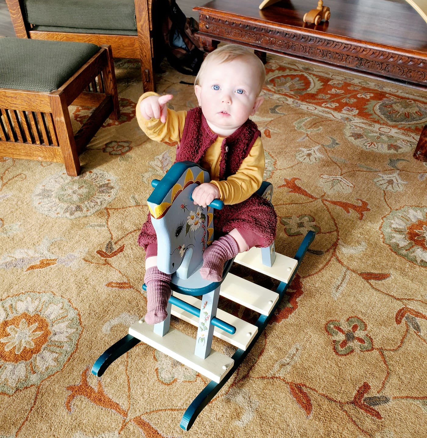 Customer photo review of Wool Socks, Baby and Toddler, Pink & Rose
