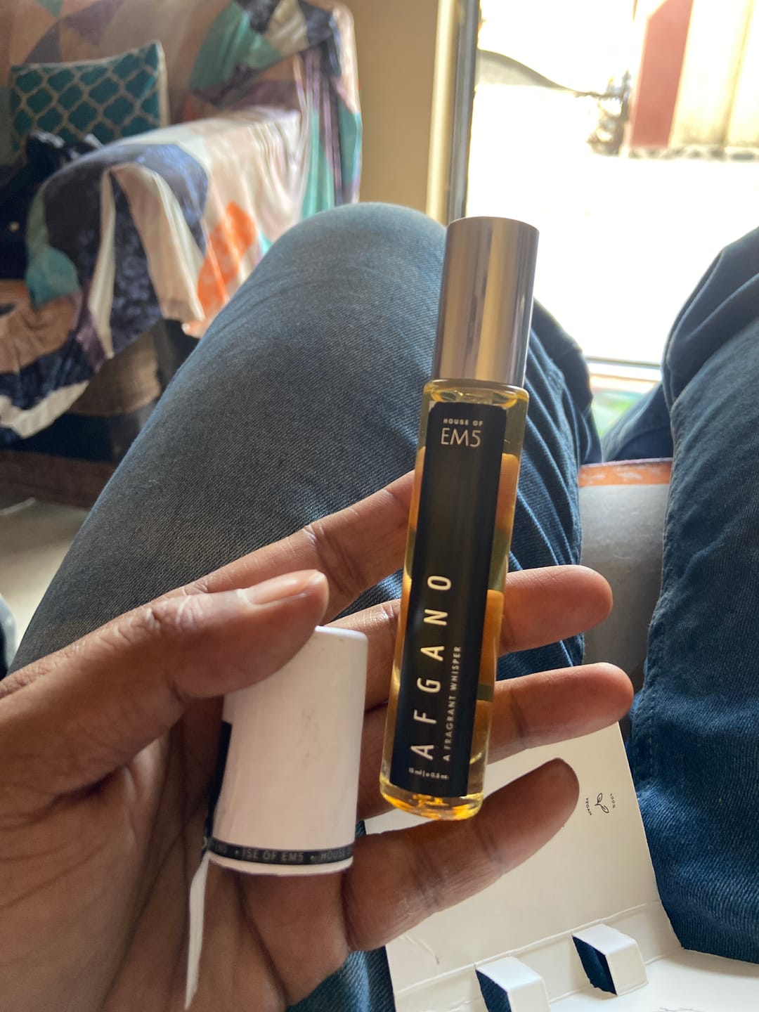 Customer photo review of EM5™ Afgano Perfume EDP Spray for Men | Amber Smoky Oud Fragrance Accords | Luxury Gift for Men | Variants Available: 50 ml Spray / 15 ml Spray