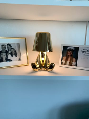 Customer photo review of Bordslampa batteri - Thinkerlamp guld