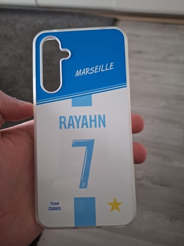 Customer photo review of Coque foot MARSEILLE OM Domicile personnalisable - TEAMCOQUES