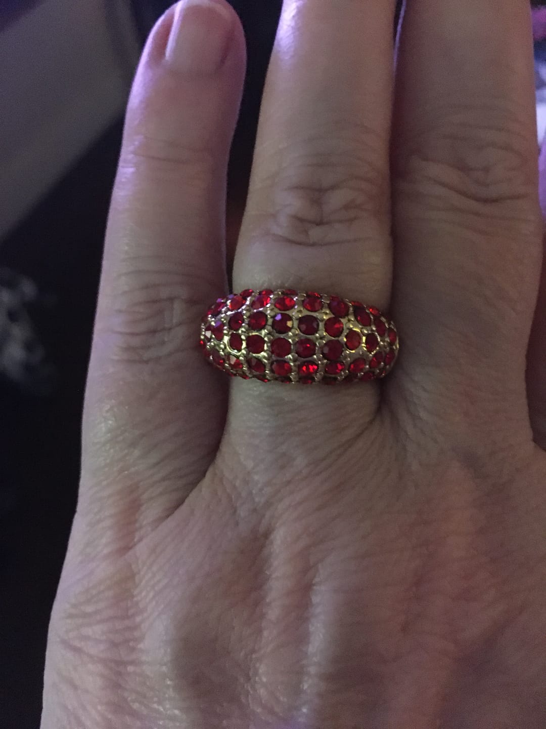 Customer photo review of HEIDI DAUS®"Hugs From Heidi" Crystal Ring