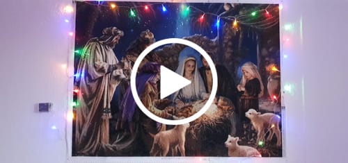 Customer video review of 5D Diamond Painting Jesus Christus Geburt
