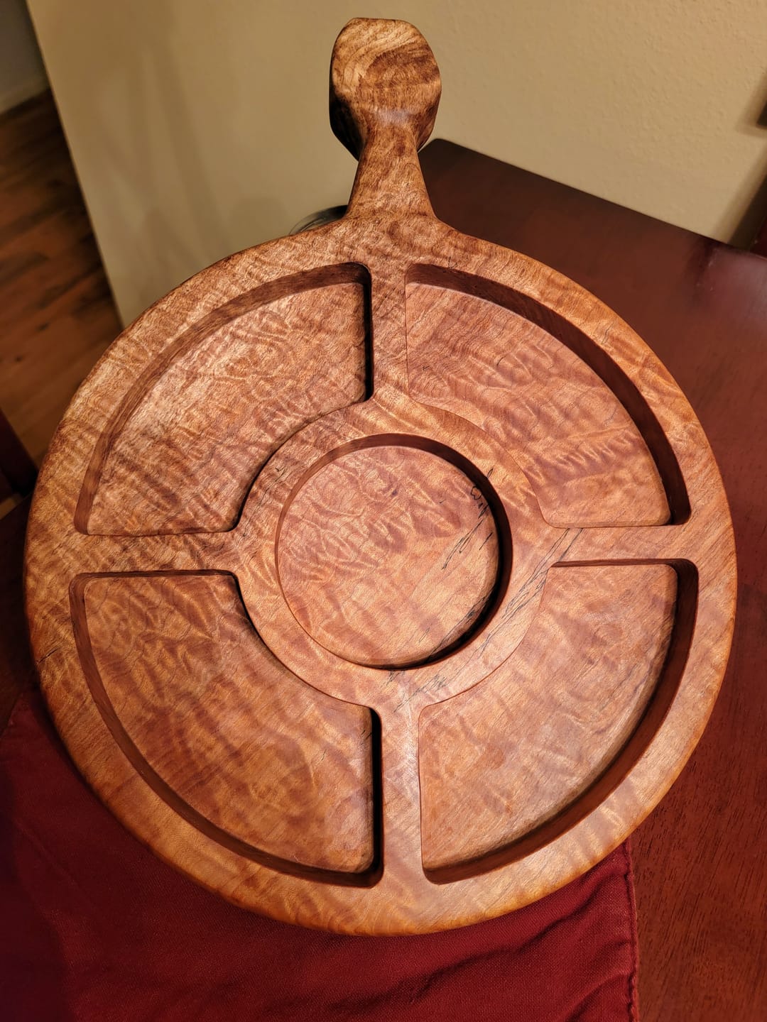 Customer photo review of 11.75x11.75" Five Pocket Tray 10 Acrylic Router Template