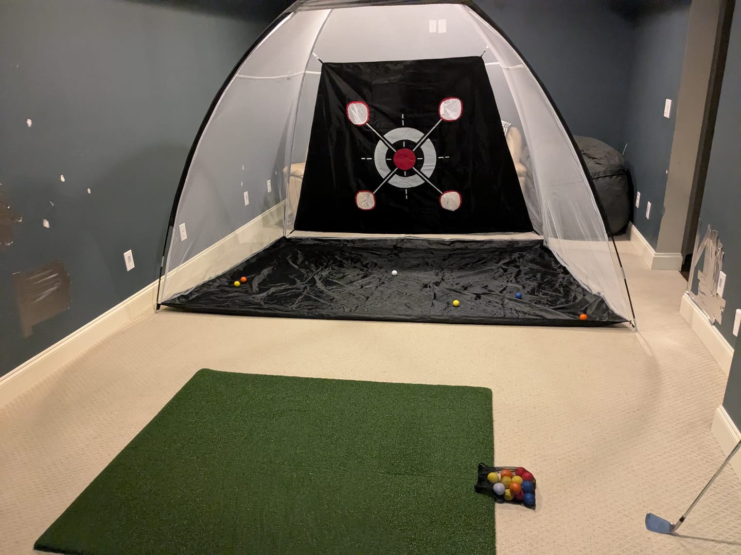 Customer photo review of TeeStrike Golf Hitting Mat Champ 4'x5'