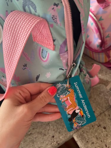 Customer photo review of Colour Bag Tags - Designer themes