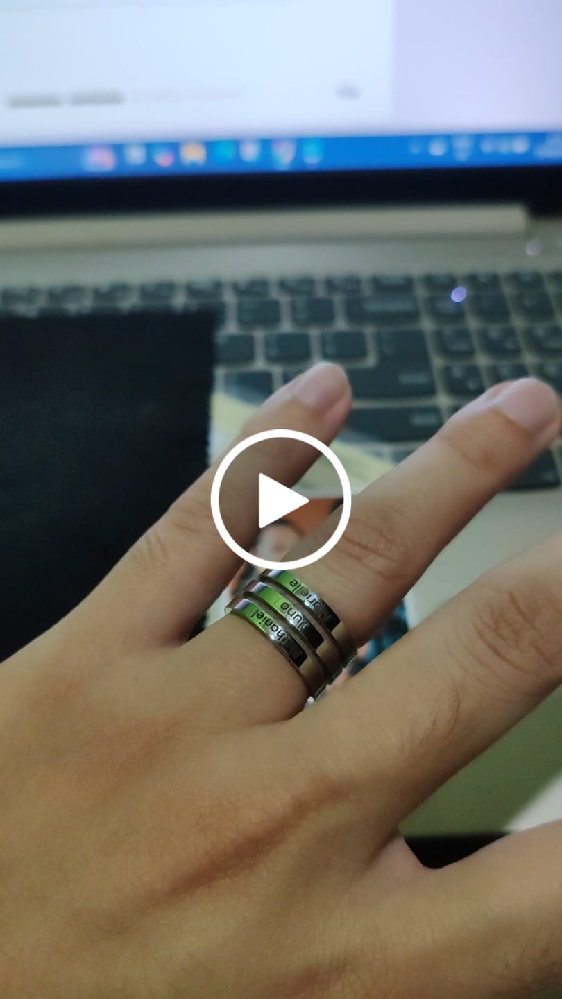 Customer video review of Printave™ Personalized 3 Layers Ring