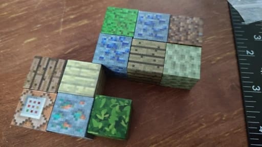 Customer photo review of מיינקראפט- קוביות מגנטיות