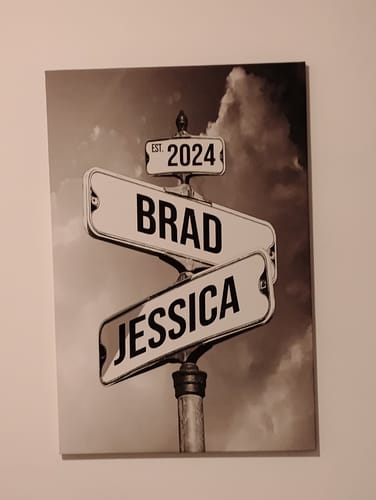 Customer photo review of COUPLES DATE OF LOVE by Cstm Canvas