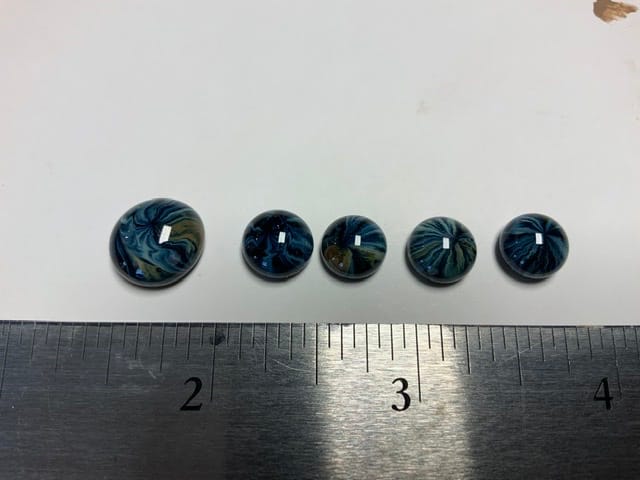 Customer photo review of Hypoallergenic Clear Plastic Post Earrings (Blanks)