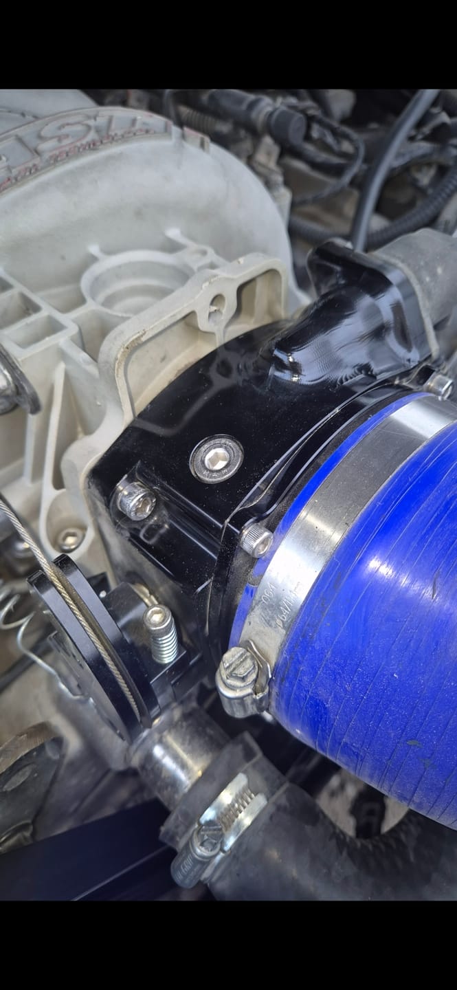 Customer photo review of ICON 92/95mm Cable Drive Throttle Body (Black) w/ Interchangeable Connection
