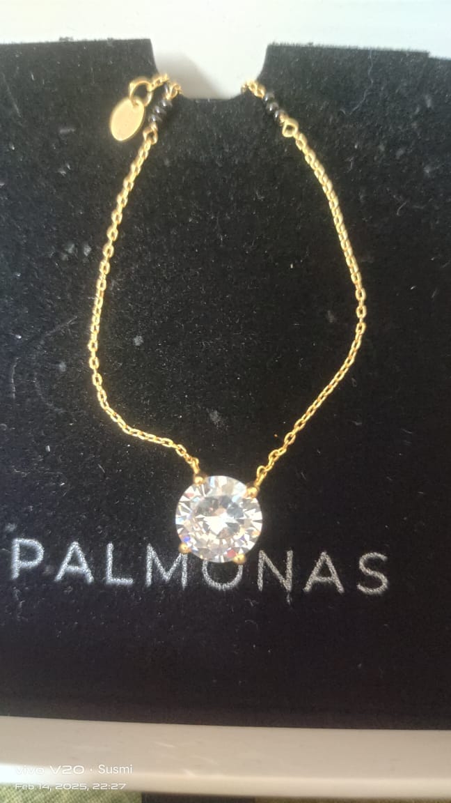 Customer photo review of Royal Solitaire Diamond Mangalsutra   | BIS Hallmarked | 18k Gold Vermeil