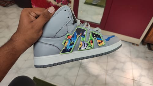 Customer photo review of Bacca Bucci High-Top PATCH-PLAY Men's Sneakers