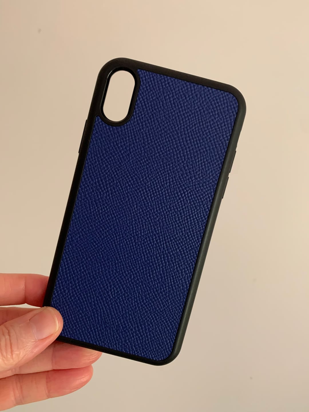 Customer photo review of Premium genuine leather protective slim iPhone Case