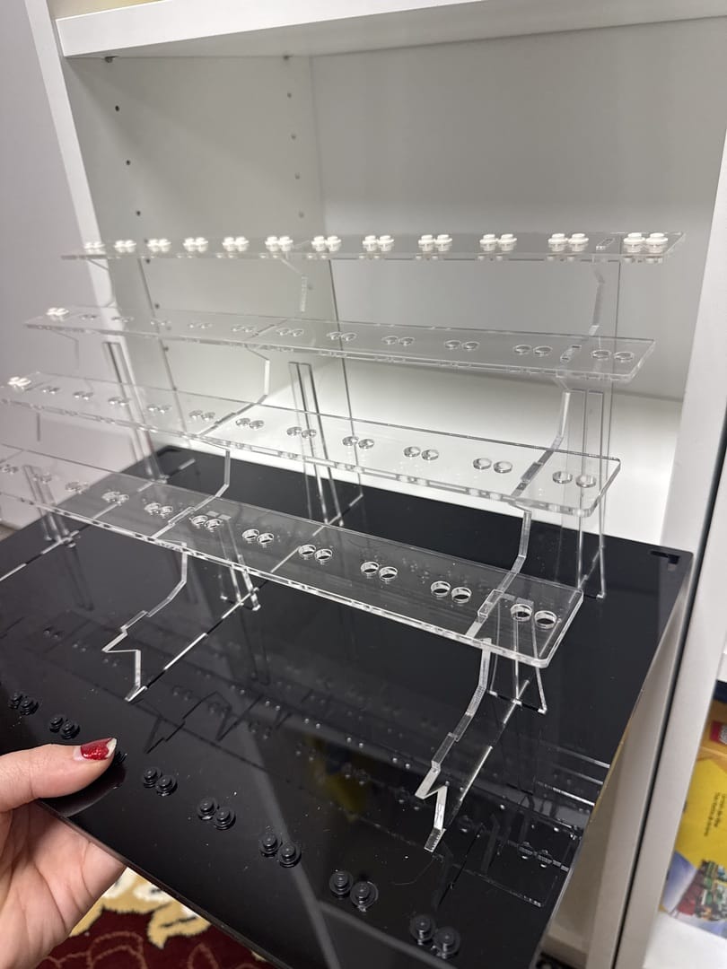 Customer photo review of Display Case for LEGO® 72 minifigures fits 1/2 IKEA Billy