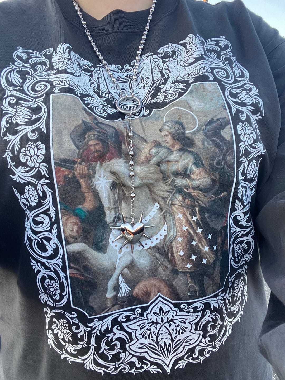 Customer photo review of Resistance Heavy Faded Long Sleeve Tee
