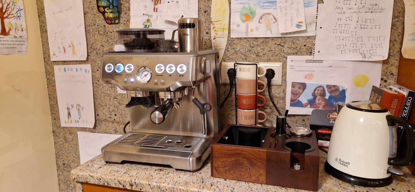 Customer photo review of Espresso Accessories Organizer Box and Knock Box