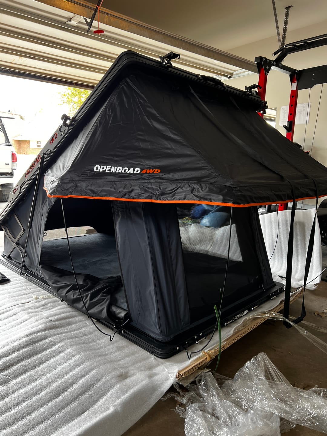 Customer photo review of OPENROAD Aluminum Hard Shell Roof Top Tent-PeakRoof LT V2 Series