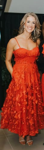 Jen M. review of Lady in Red Dress by Bariano - RENTAL image 1 out of 1