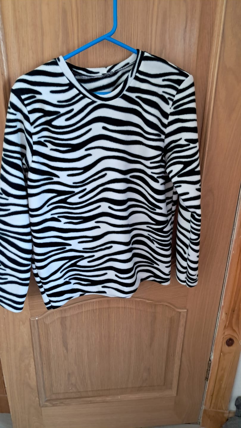 Customer photo review of Zebra Anti Pill Polar Fleece Fabric