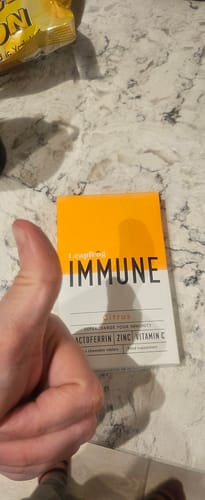Customer photo review of IMMUNE : Lactoferrin + Zinc + Vitamin C