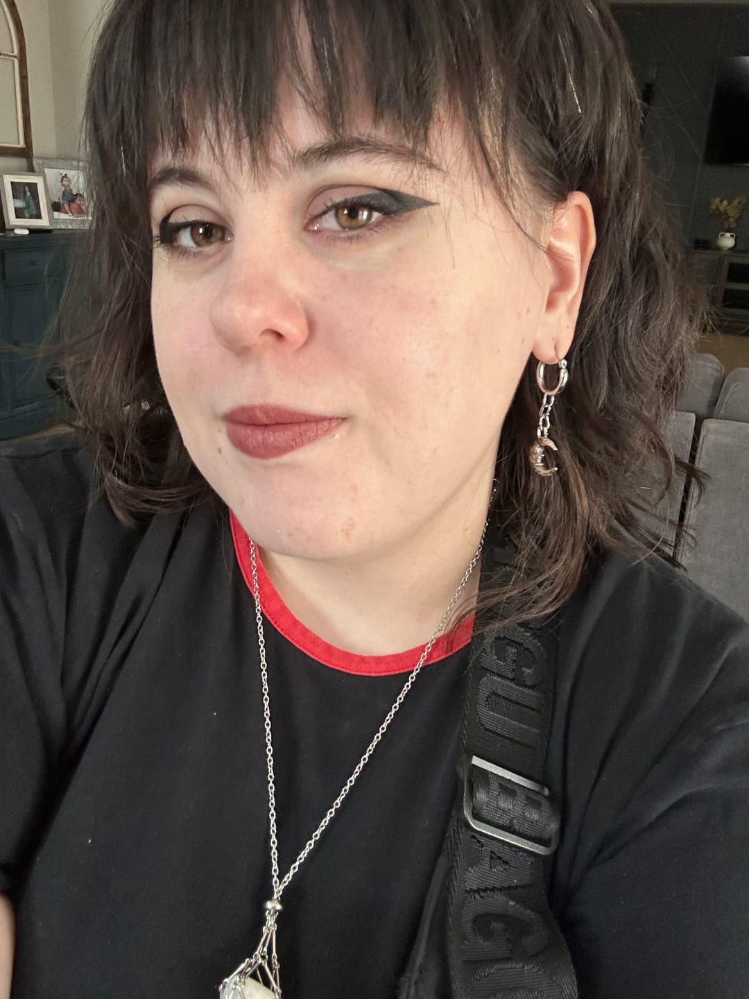 Customer photo review of LUNA DANGLE EARRING