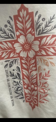 Customer photo review of Jesus is the Light Unisex Hooded Sweatshirt - Faith & Comfort