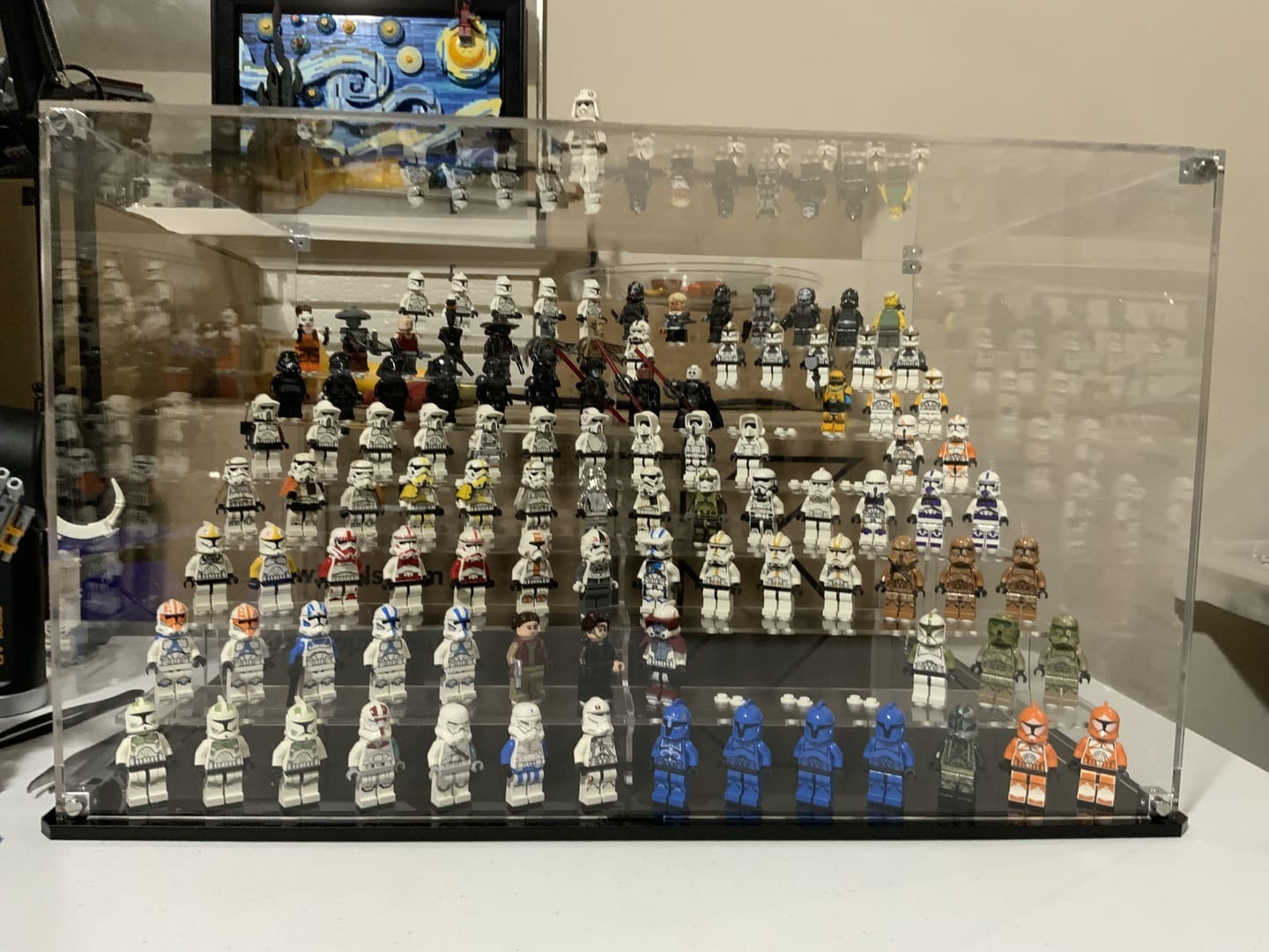 Customer photo review of Display Case for LEGO® 72 minifigures fits 1/2 IKEA Billy