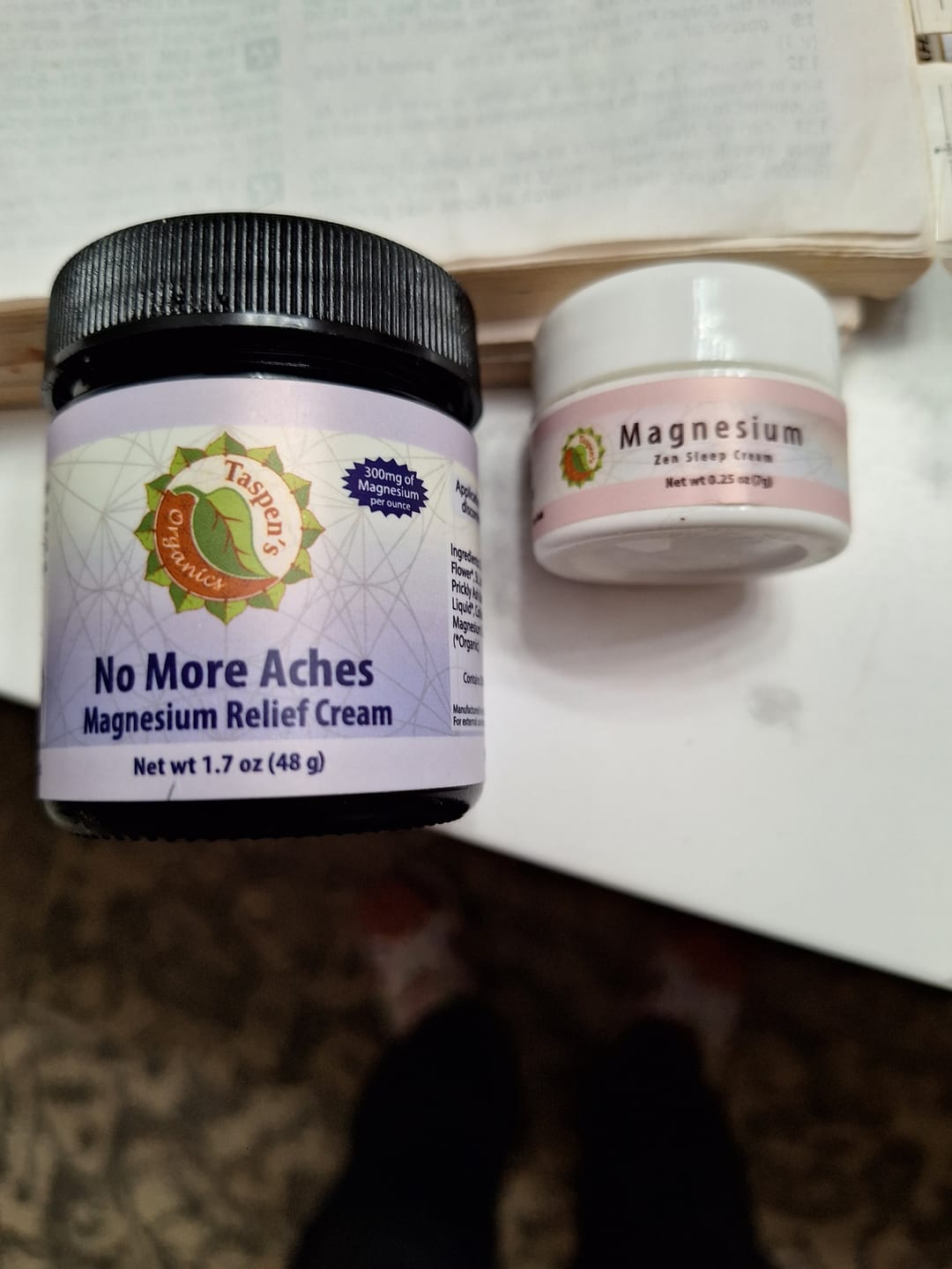 Customer photo review of Magnesium No More Aches Relief Cream
