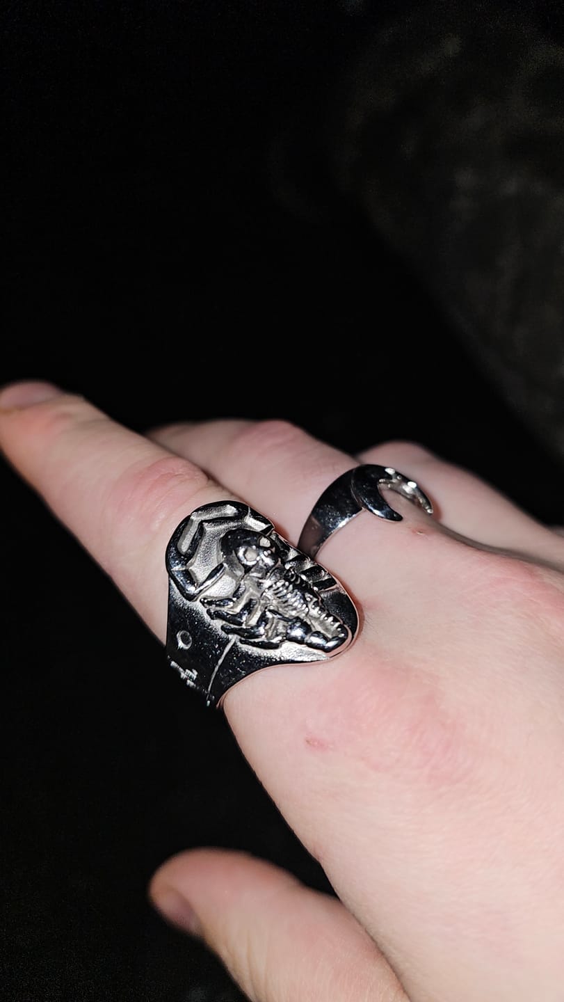 Customer photo review of RISING SCORPIO RING