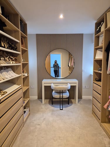 Customer photo review of Wooden Wall Panel | Natural Oak | Premium 3-sided Wood Veneer