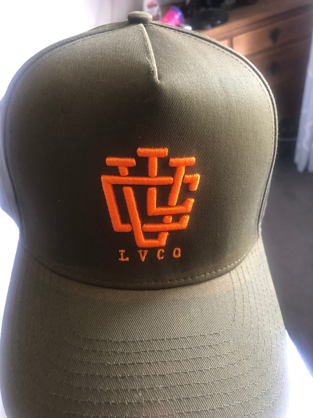 Customer photo review of LVCO "Khaki White" A-Frame Snapback