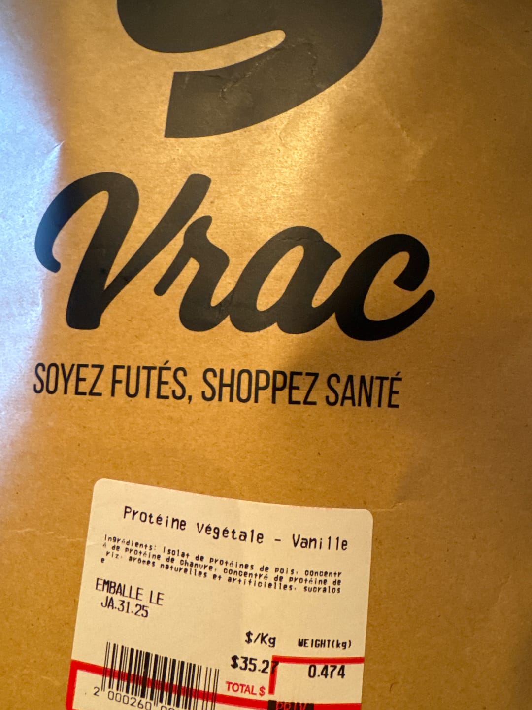 Customer photo review of VRAC - Protéine végétale (1lb)