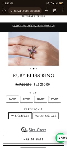 Customer photo review of RUBY BLISS RING